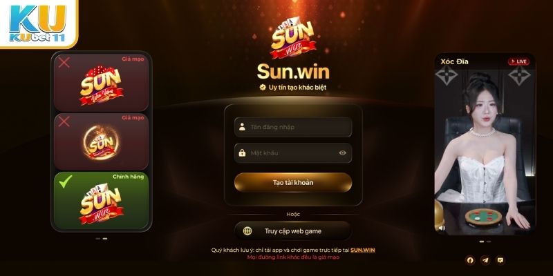 Cách nhận biết website Sunwin giả mạo tinh vi